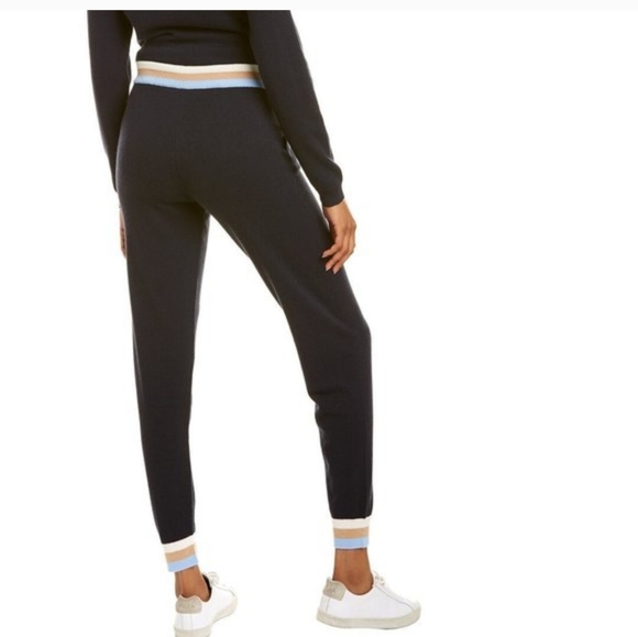 Chinit & Parker Contrast Trim Wool & Cashmere Blend Track Pant Jogger Medium - Picture 2 of 16